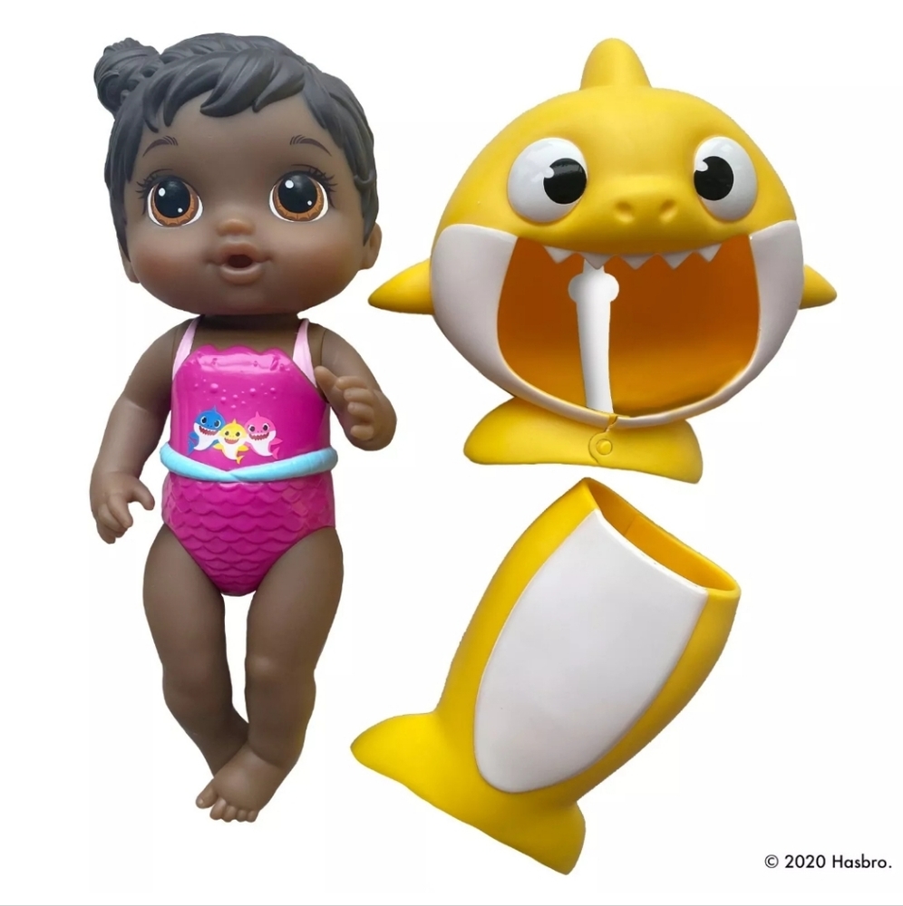 NWT Baby Alive Baby Shark Doll Tail and Hood Toy